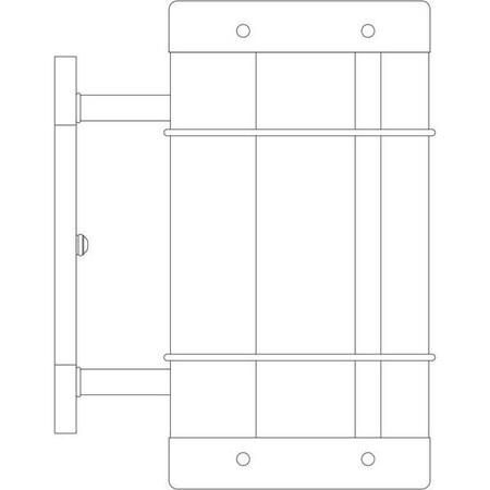 Arroyo Craftsman 11" Valencia Sconce - No Roof, Slate, Clear Seedy Glass VS-11NRCS-S